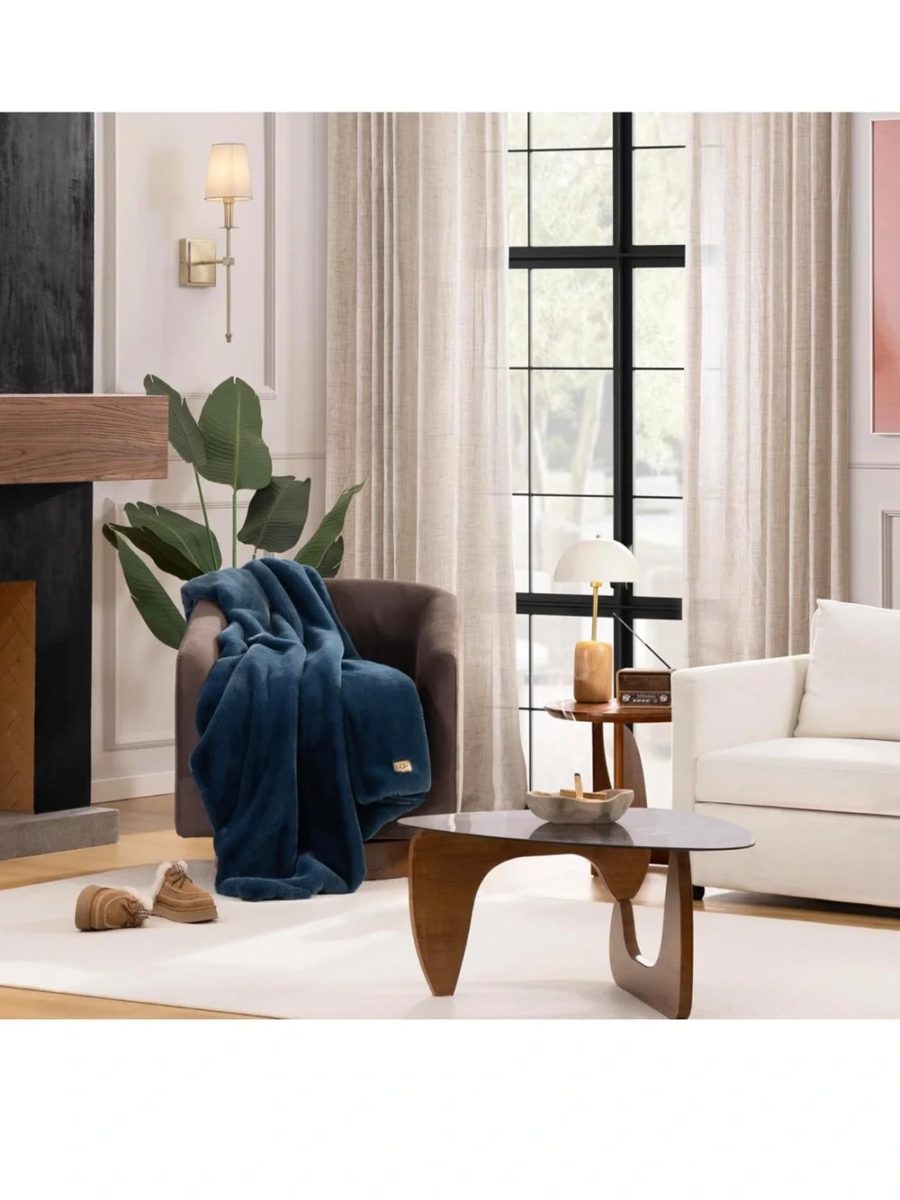 UGG Euphoria Throw Blanket, Plush Faux Fur Blanket, 50